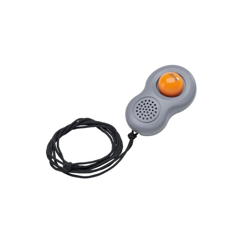 HUNTER Clicker with Neck Strap and Finger Loop Grey/Orange Size