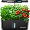 Ahopegarden Hydroponics Growing System: 10 Pods Temp ＆ Humidity Display