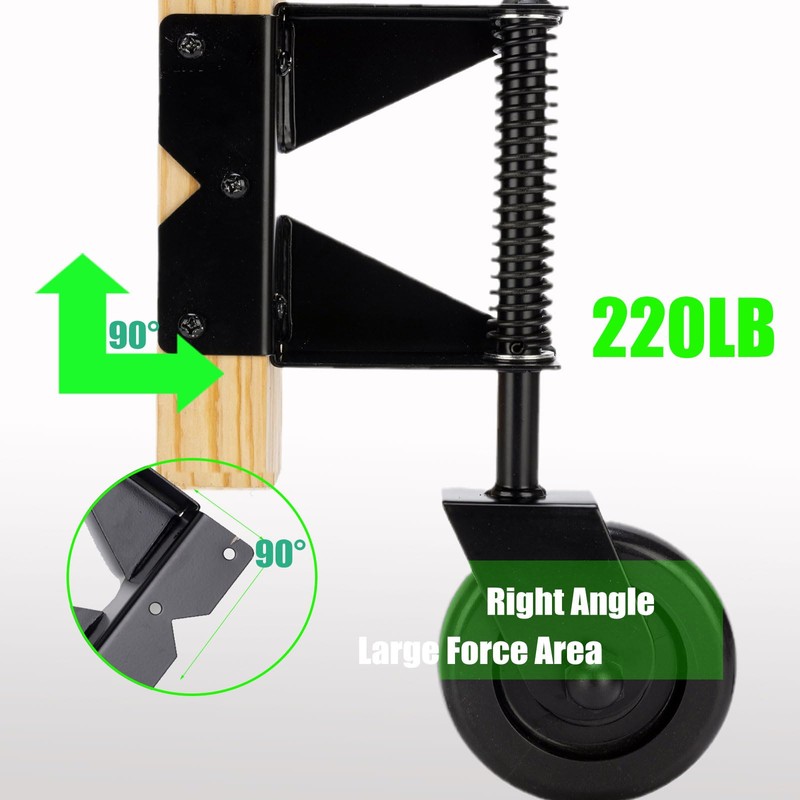 Real Fancy 4.3" Heavy Duty Gate Wheel - Spring Loaded