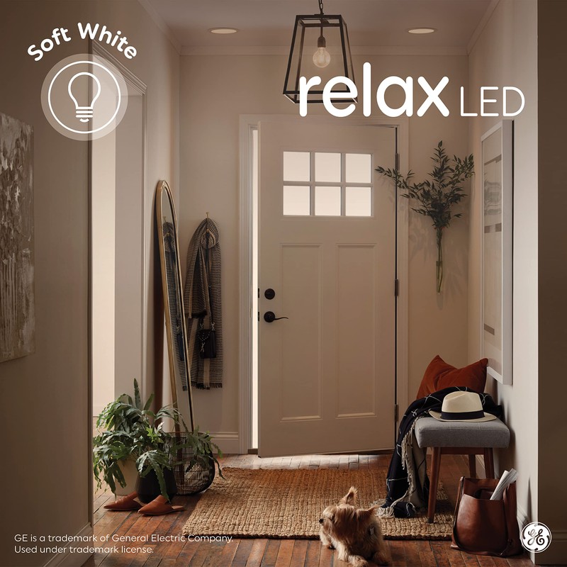 GE Relax LED Light Bulbs, 40 Watt, Soft White, G16.5