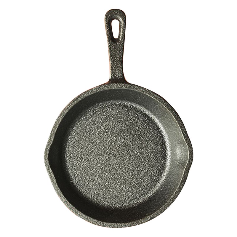 Small Frying Pan Cast Iron Handle Desing Nonstick Mini Sizzling