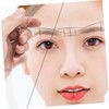 Baluue 1 Set Eyebrow Measurement Ruler Acrylic Eyebrow Positioning Tool