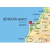 Physical Map of Lebanon - Size A1-59.4 x 84.1cm -