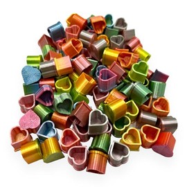 Heart Shaped Tattoo Ink Cups Medium #13 100pcs Plastic Disposable Tattoo Ink Cups For Tattoo Permanent Makeup Container Cap Tattoo Accessory,Tattoo Ink,Tattoo Supplies,Tattoo Kits (RAINBOW)