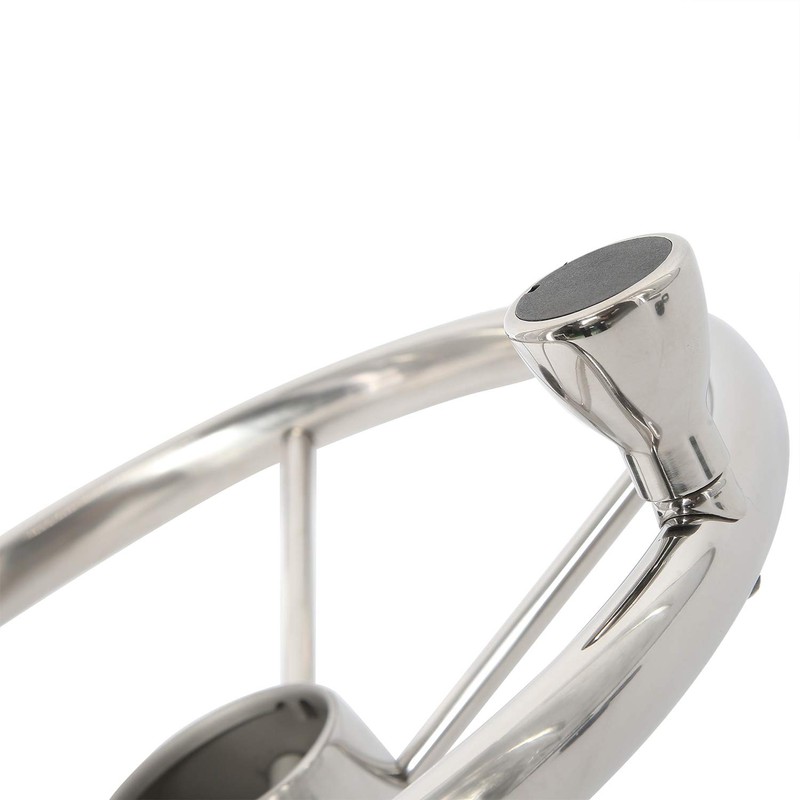 NovelBee 5 Spoke Dia.11" Stainless Steel Boat Steering Wheel with