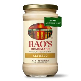 Rao's Homemade Alfredo Sauce 15 Ounce Creamy Keto Friendly Pasta Sauce