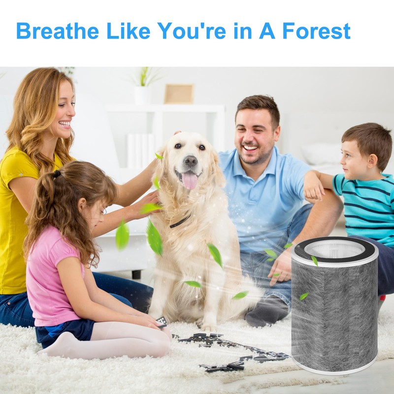 1PACK HP202 Filter Replacement Compatible with shark HP201,HP202,HP301,HP302,HC501,HC502 Air Purifier