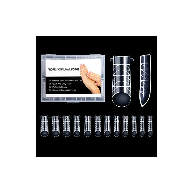 BNG Pack of 120 Nail Shapes Dual Nail Forms Full