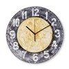 Eangee Home Design 13 Inch Diameter Wall Clock Multicolor Face