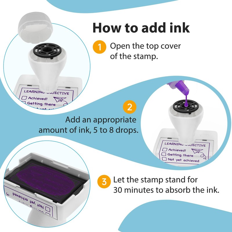 Teacher Stamps,Checkbox Grading Teacher Stamps Stamps (Black)