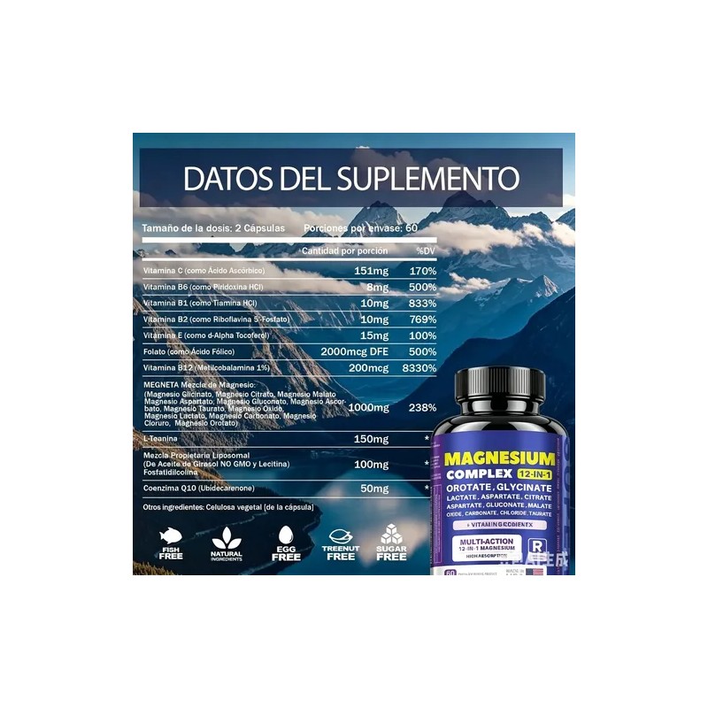 Complejo De Magnesio 7-en-1 - Glicinato