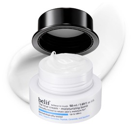 belif-The True Cream Moisturizing Bomb 50 ml, 48 horas de humectación e hidratación, péptidos, ceramidas, escualano, restaura la barrera cutánea, crema facial diaria, para todas las pieles