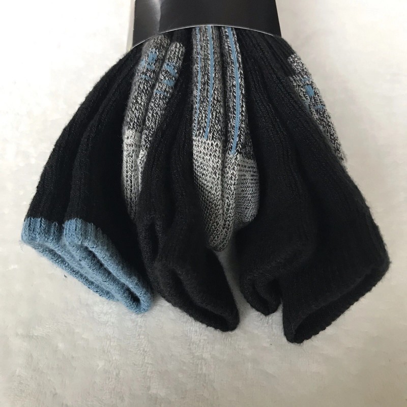 Genuine Dickies Dickies Mens Black Crew Performance WoolBlend Thermal Socks