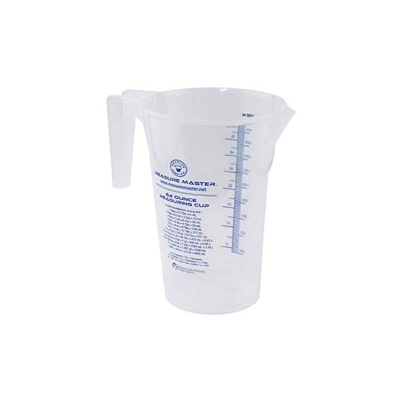 Measure Master Graduated Round Container, 64 oz./2000 mL