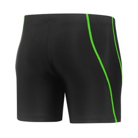 Xioker Boy Square Legs Swim Jammer with UPF50+,Youth Boy Jammer Swimming Shorts for Training(Fluores Green S)