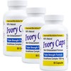 (3 Pack) Ivory Caps **Best Value**- Maximum Potency Glutathione 1500"Skin