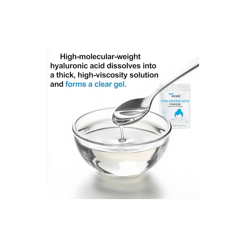 iFEiER- Polvo de ácido hialurónico de alto peso molecular iFEiER