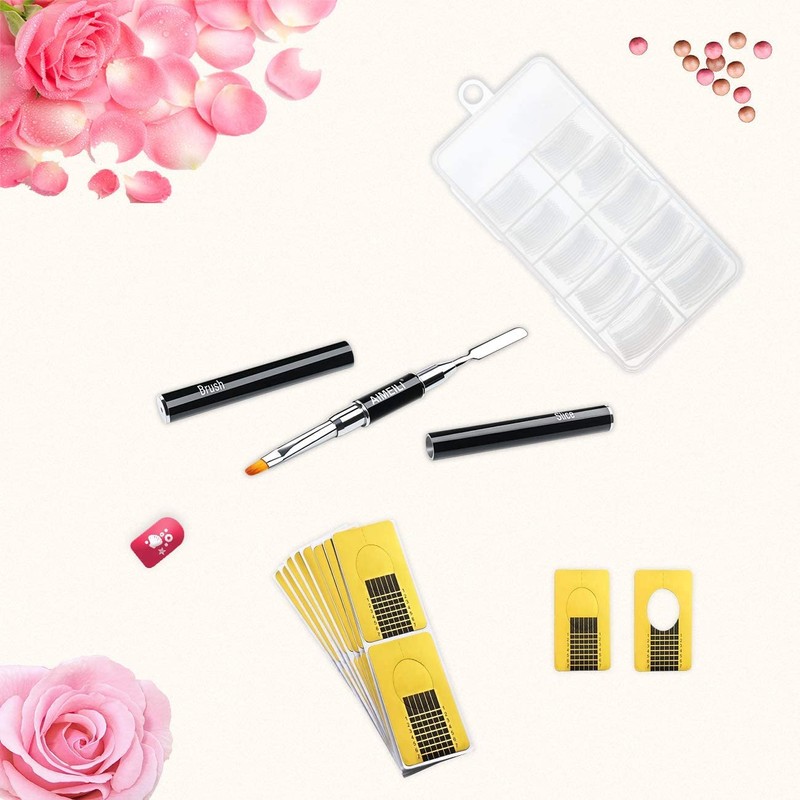 AIMEILI Builder Gel Kit Tool, Nail Extension Builder Gel Dual-Ended