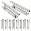 Self-Stick Push Pull Helper,10 Pack ABS Plastic Cabinet Drawer Handles