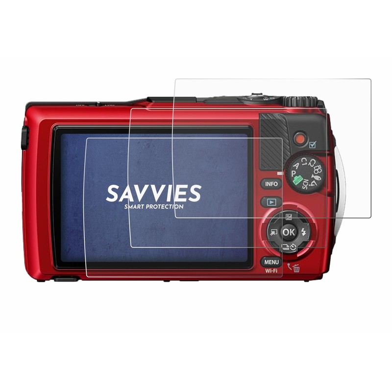 Savvies 6 Pack Screen Protector compatible with Olympus OM System