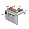 QRZLP Sofa Armrest Organizer, 4-Pocket Armchair Caddy with Cup Holder,