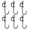 6Pcs I Beam Clamps with Hooks; C Clamp Hook Stainless