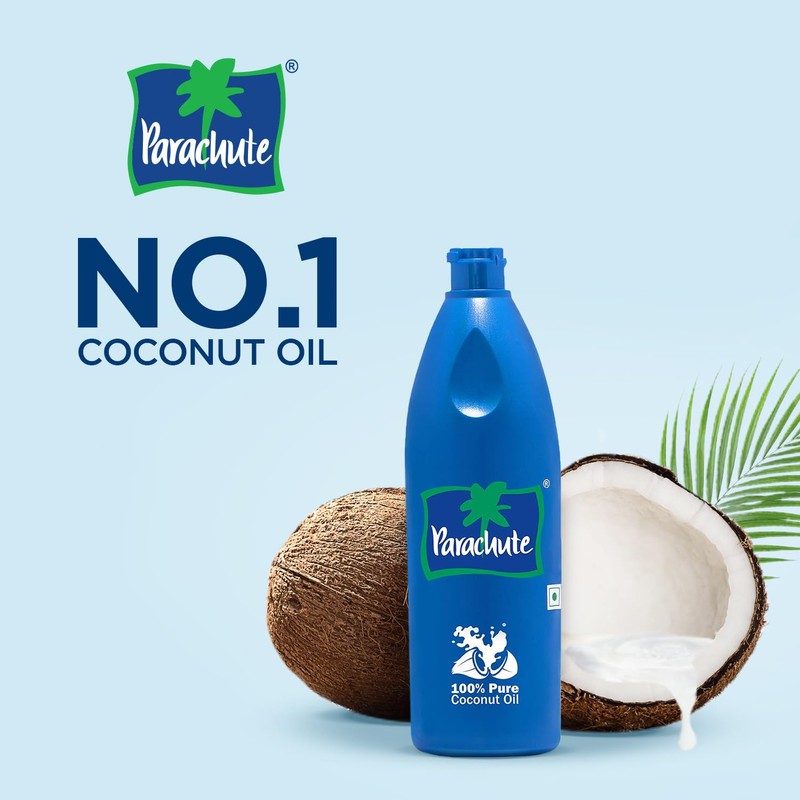 Parachute 100% Pure and Natural Unrefined Coconut Oil | No