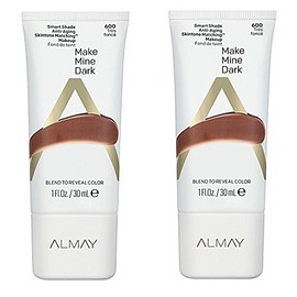 Almay Smart Shade Anti Aging Matching Makeup #600 Make Mine Dark (Pack of 2)