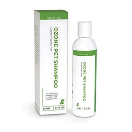 Honest O3 Pet Shampoo | Ozone Oil Infused Pet Shampoo | Natural Cleanser for Animal Skin and Fur | Ozonated Wash for Dogs & Cats | 8 Ounces