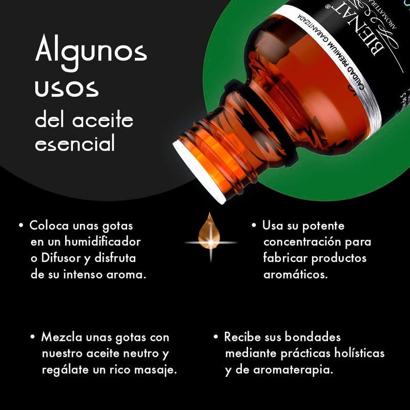 Bienat Aromaterapia Aceite Esencial de Limón Mexicano 30mL