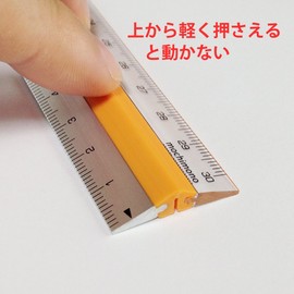 Mochimono Non-Slip Ruler, Pitat Ruler, 11.8 inches (30 cm), Orange