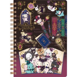 San-X Sentimental Circus "Forever Magic and Wishes Grimoir" B6SP Notebook, Red, 7.1 x 4.9 inches (180 x 125 mm)