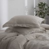 King Linens 100% French Linen Pillow Shams Pack of 2