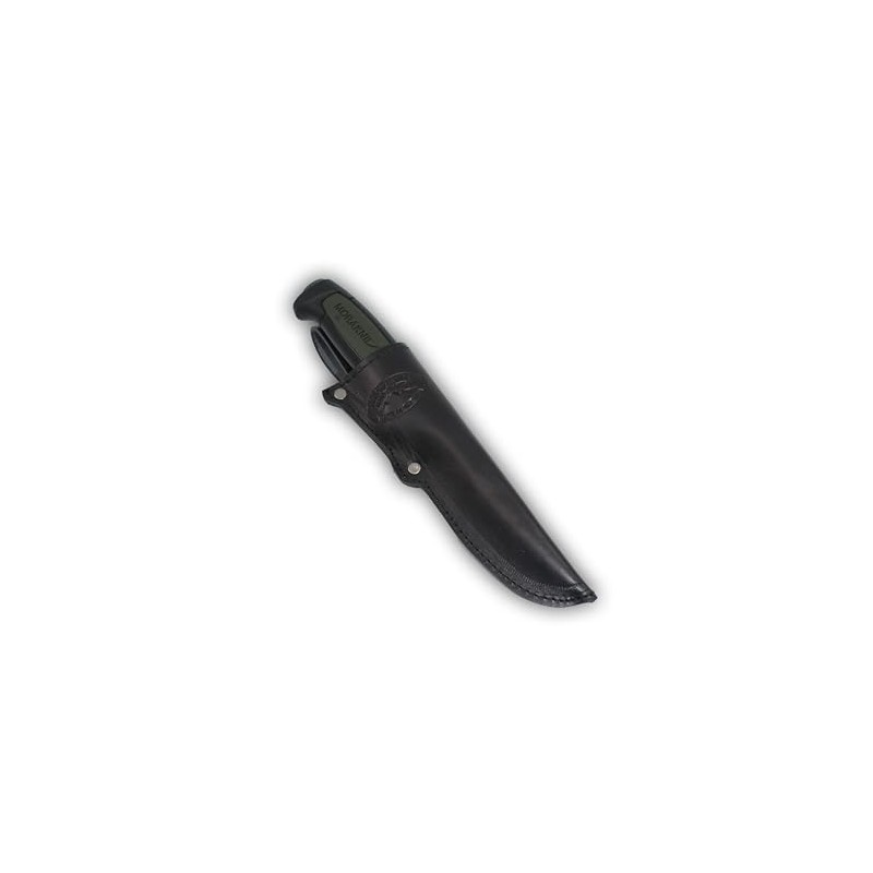 Barsony Black Leather Knife Sheath for Mora Knives