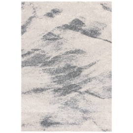 SAFAVIEH Retro Collection Area Rug - 6' Square, Beige & Grey, Modern Abstract Design, Non-Shedding & Easy Care, Ideal for High Traffic Areas in Living Room, Bedroom (RET2891-1380)