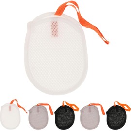 6 Piezas Bolsa de Malla para Jabón de Baño con Cierre Seguro y Exfoliante Bolsa de Espuma Portátil para Ducha Casa y Viajes