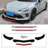 Universal Front Bumper Lip Chin Spoiler Splitter Diffuser Guard Wing
