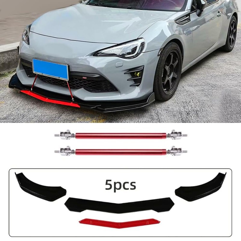 Universal Front Bumper Lip Chin Spoiler Splitter Diffuser Guard Wing