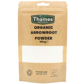 Organic Arrowroot Powder 250g - Arrowroot Flour, Starch Non-GMO Thickening Agent - No Additives or Preservatives - Vegan, Certified Organic - Perfect for Baking and Cooking - Thames Organic
