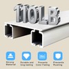 Silent Double Row Ceiling Curtain Track, Heavy-Duty Curtain Double Track