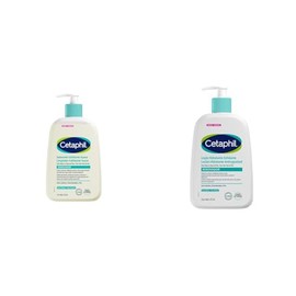CETAPHIL SA Limpiador Exfoliante Suave Renovador 236 ml con Ácido Salicílico y Ácido Mandélico para rostro y cuerpo+Loción Hidratante Antirugosidad Renovador 473 ml