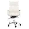ZEM Silla de escritorio ZEM SE01 ergonómica blanca con tapizado