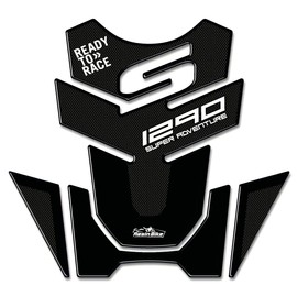 Resin Bike Motorcycle 3D Stickers Compatible with KTM 1290 Super Adventure S 2017 2020. Tank Protector Protection from Bumps and Scratches. Resin Stickers - Carbon Fiber Effect - Gadget Moto