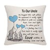 Bommex Uncle Gifts from Niece Nephew Uncle Cushion Cover Throw