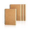 Tearmier 4PCS Spiral Memo Pads, A6 Small Spiral Notebooks Pocket