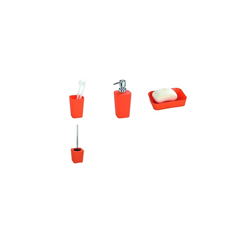Wenko 18971100 Dispensador de Jabon Modelo Rainbow, Naranja