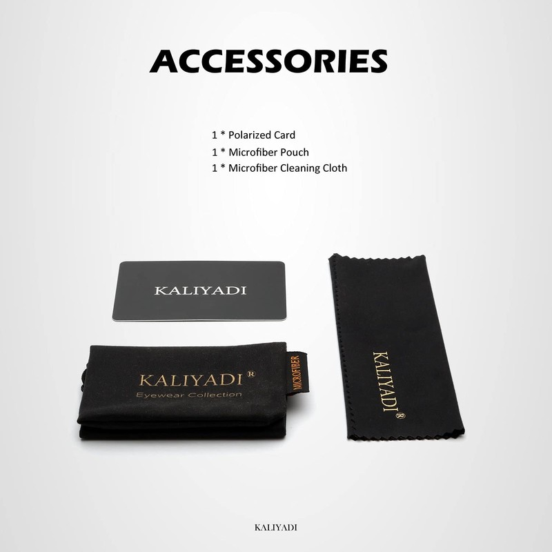 KALIYADI Polarized Sunglasses for Men and Women Semi-Rimless Frame Driving