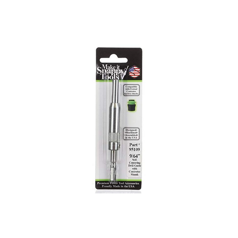Snappy Tools 9/64 Inch Self-Centering Hinge Bit, Compatible with Festool