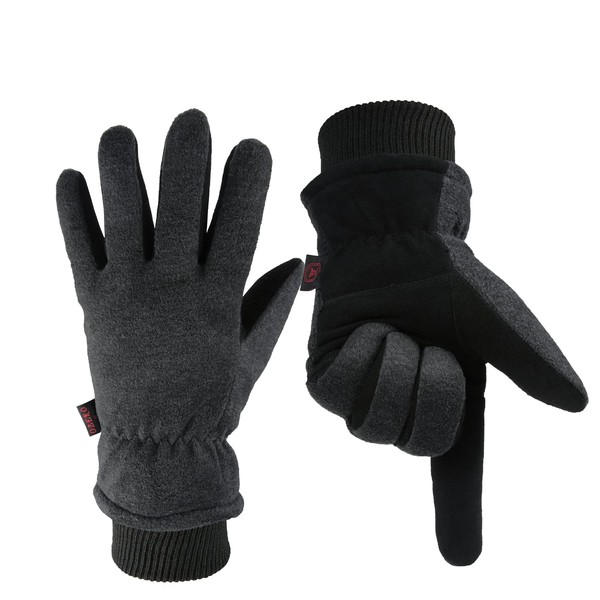 OZERO Winter Warm Gloves: Windproof Waterproof Thermal Running Gloves Ski