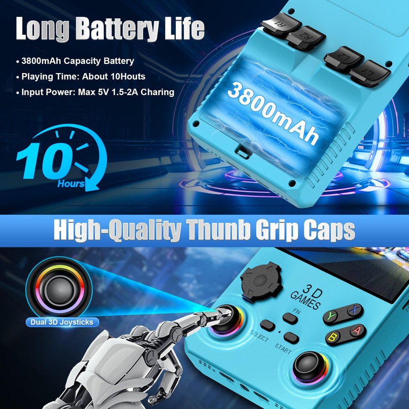 2025 V40MAX Upgraded Retro Handheld Game Console, Built in 40,000+Classic